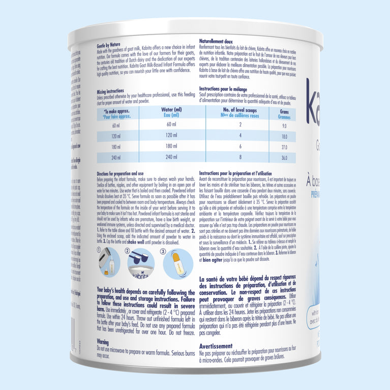 Goat Milk-Based Infant Formula