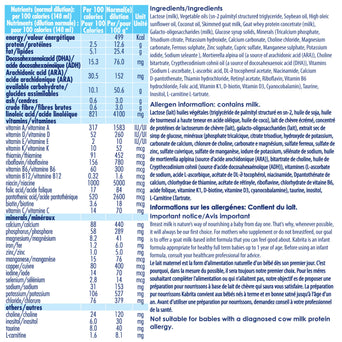 Goat Milk-Based Infant Formula