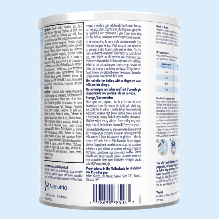 Goat Milk-Based Infant Formula