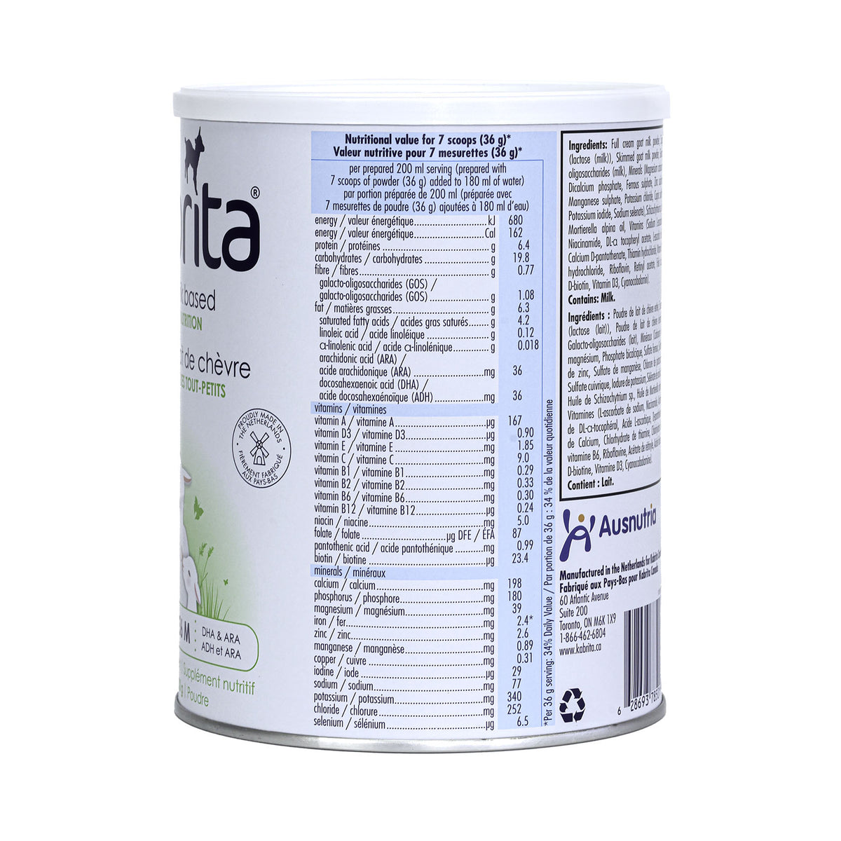 Kabrita Goat Milk-Based Toddler Nutrition - 28 oz